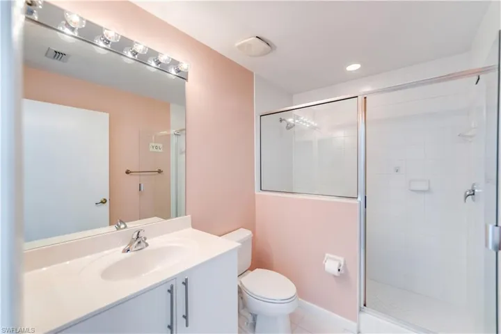 Bathroom with walk in shower