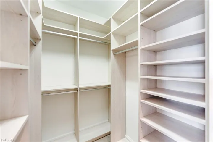 View of walk-in closet
