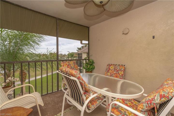 Screened Lanai view of golf course.