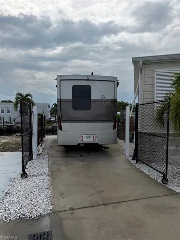 Gated RV Parking to the Side