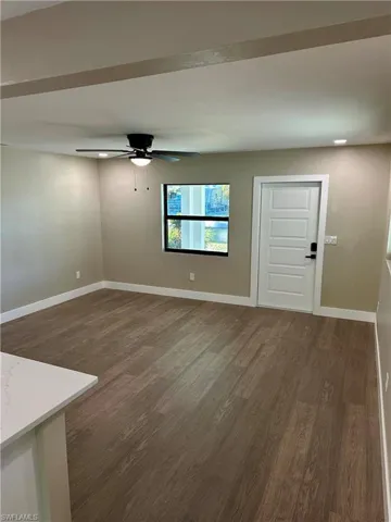 Family room view from kitchen