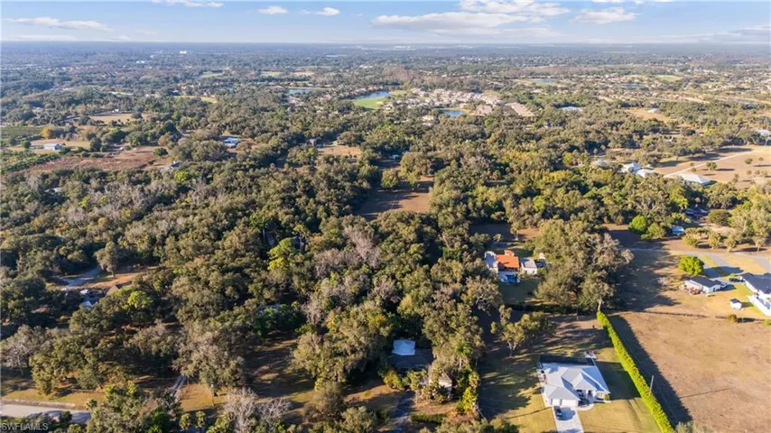 Aerial view of property's location