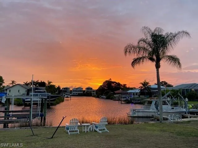 Orange Hue sunset over Shakett Creek & property