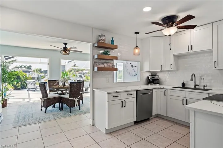 Kitchen/Dining Room/French doors to Patio