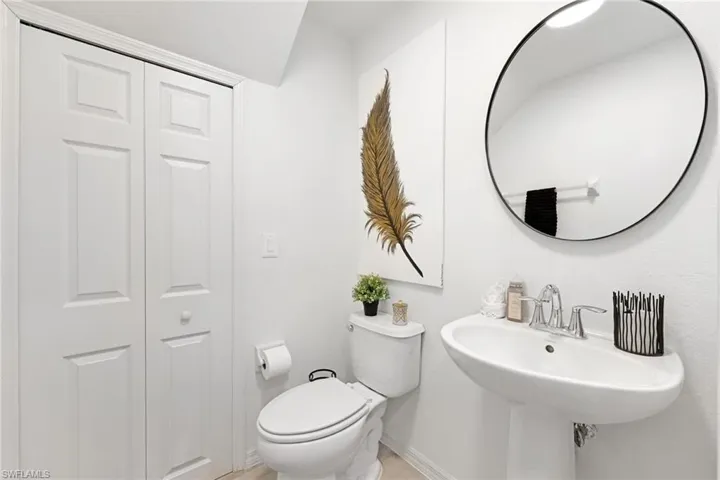 downstairs half bath