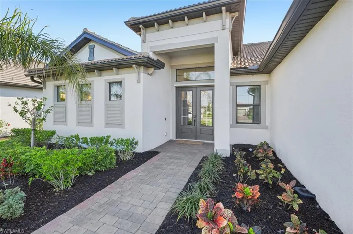Doorway to property with french doors