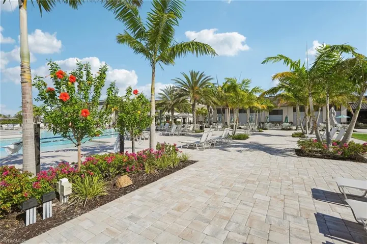 View of home's community featuring a patio