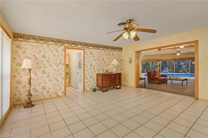 Living Room Leading into Recreation Room