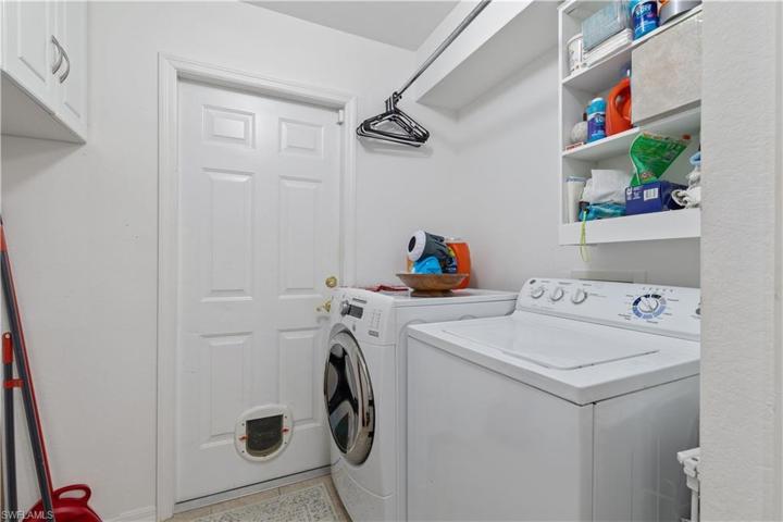 Laundry room with extra storage