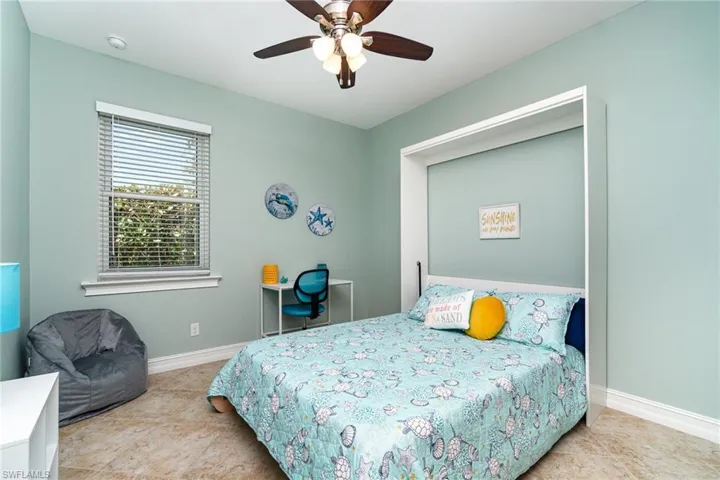 The den is complete with a murphy bed!