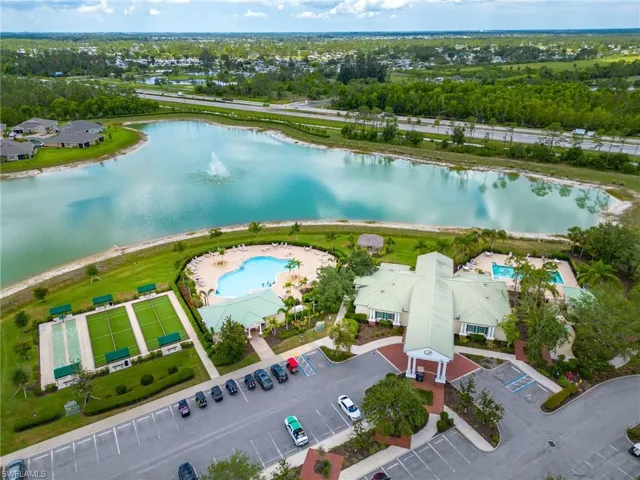 Amenities center - featuring two pools, bocce ball, shuffleboard, community room, workout facility and more!