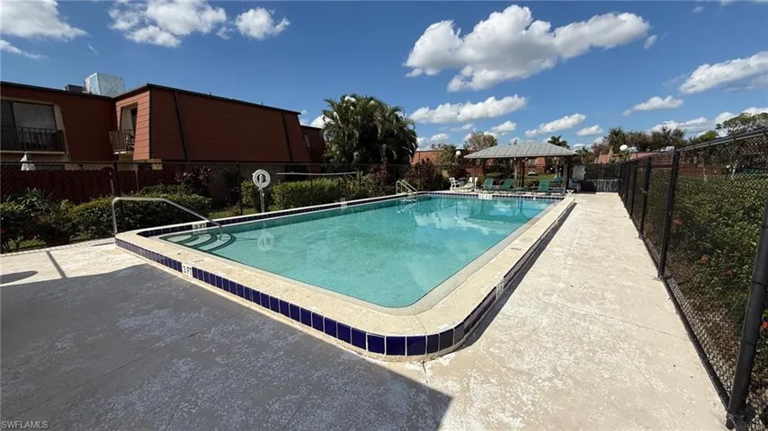 Community swimming pool.