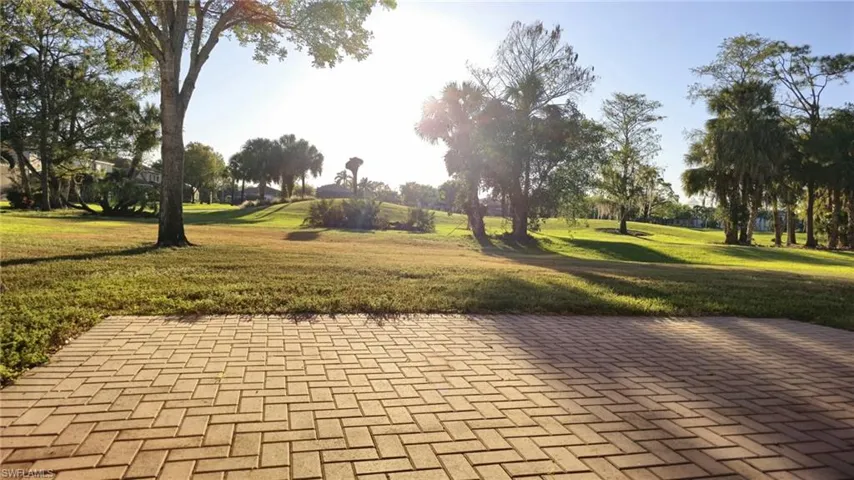 Surrounding community with a lawn
