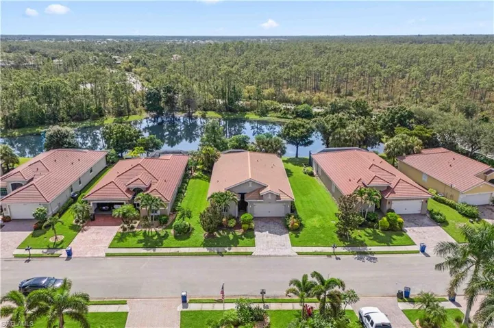 Aerial view reveals the perfect blend of privacy, space, and scenic surroundings.