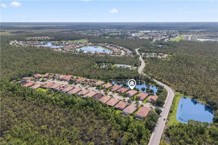 Highlighting the tranquil lakes, tree-lined streets, and your future home’s desirable spot.