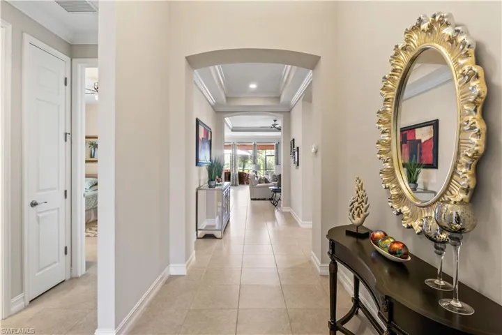 The perfect entry point, blending style and simplicity with views into the heart of the home.