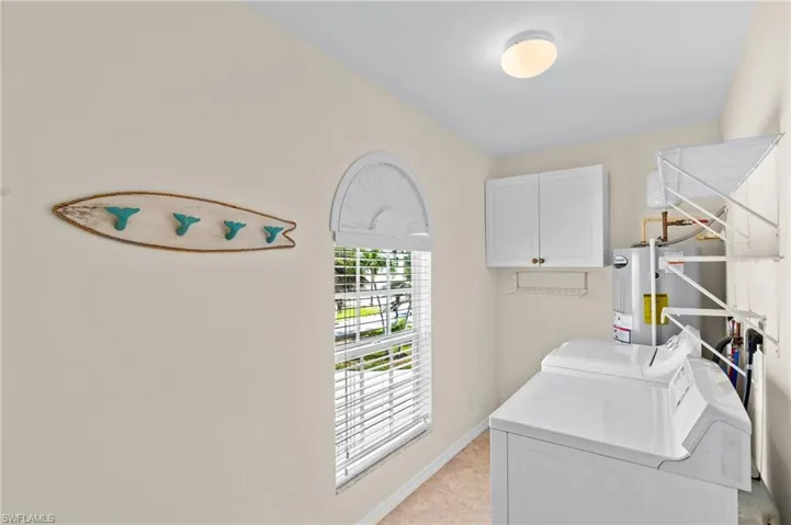 In house laundry room Virtually enhanced