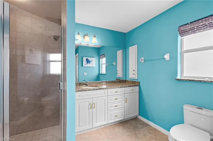 Primary bathroom -Virtually enhanced