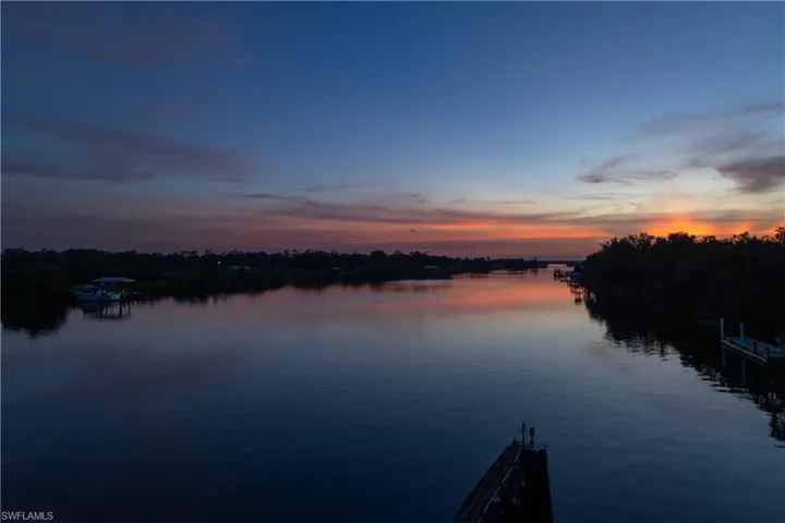Water view featuring a boat dock