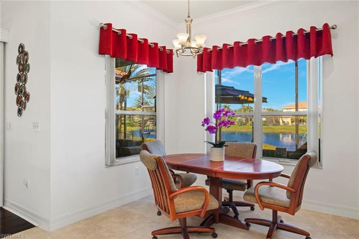 The kitchen is so large it accommodates a breakfast area with a fabulous view.