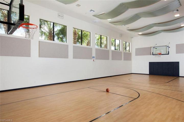 Basketball court, pickleball court and dance hall.