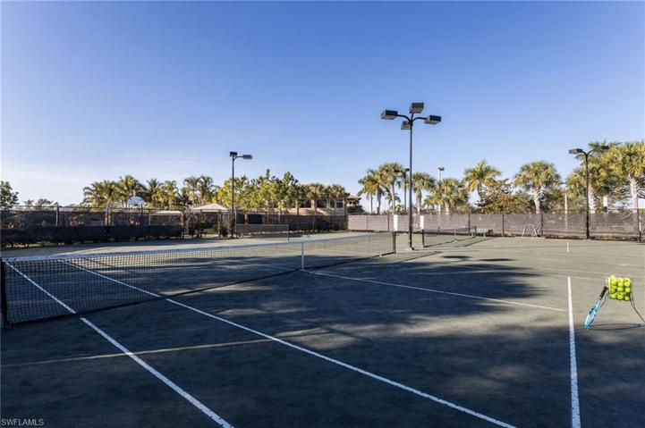 2 har-tru tennis courts at Marbella Lakes.