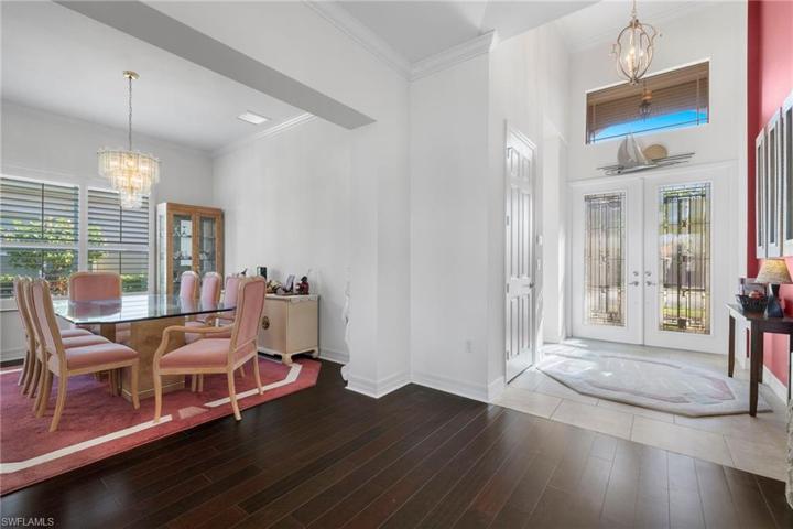 Tiled formal foyer.