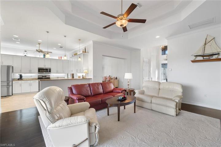 The family area, kitchen and dining room are all open to each other. Yet, the two master bedrooms are very private as there is one on each end of the house.
