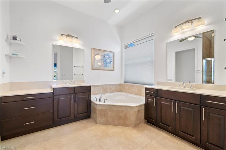 One of two master baths.