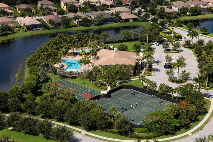 Ariel view of sports center.
