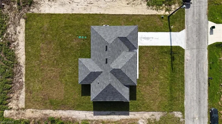 View from above of property