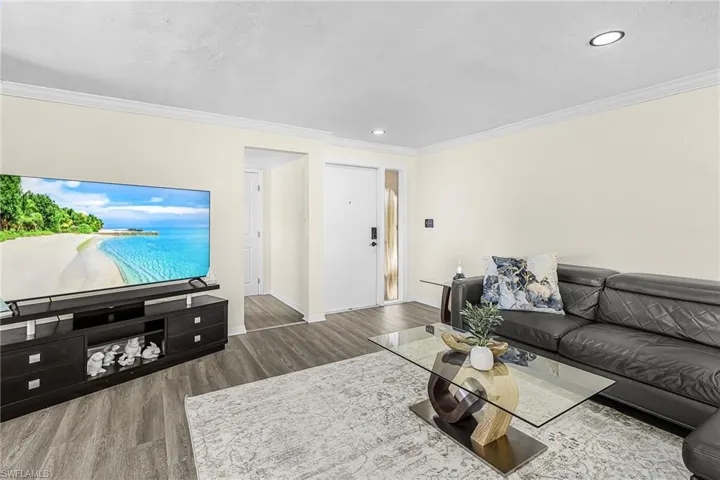 Front door opens up to the living room.