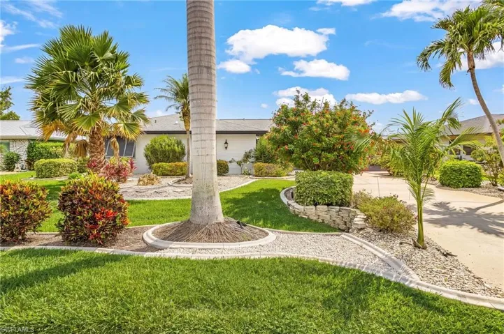 Lush landscaping