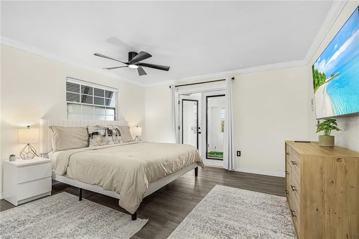 Main Bedroom flows to outdoor space where you can practice putting golf or flow to the outdoor space.