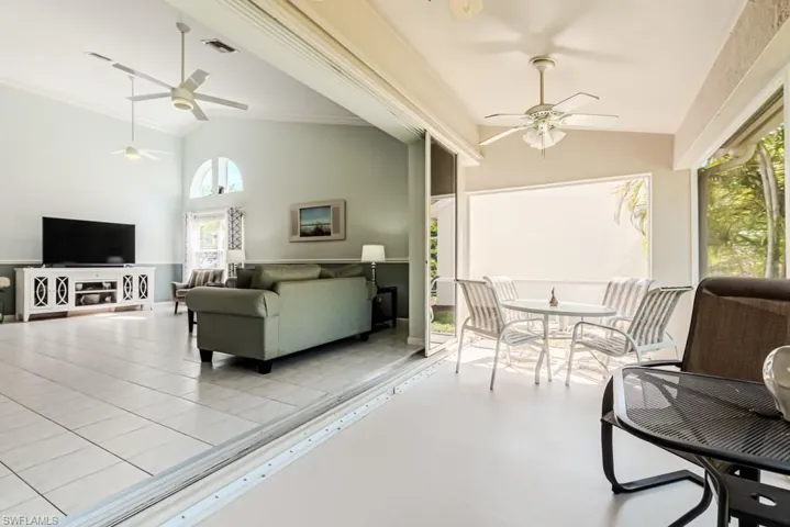 Screened lanai in rear of home