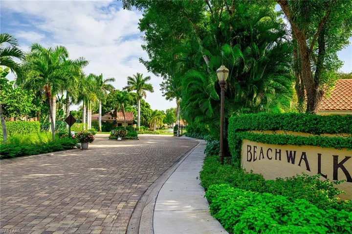 View of property's community entrance