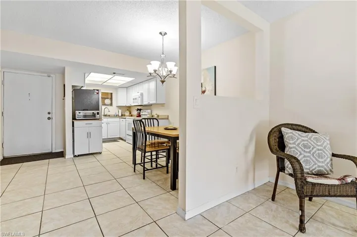 View of Dining and Kitchen Area