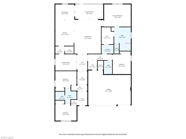 View of floor plan / room layout