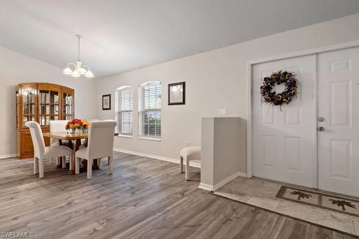 Dining room featuring wood-style flooring