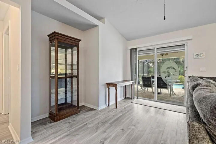 Easy access to the screen lanai/pool area