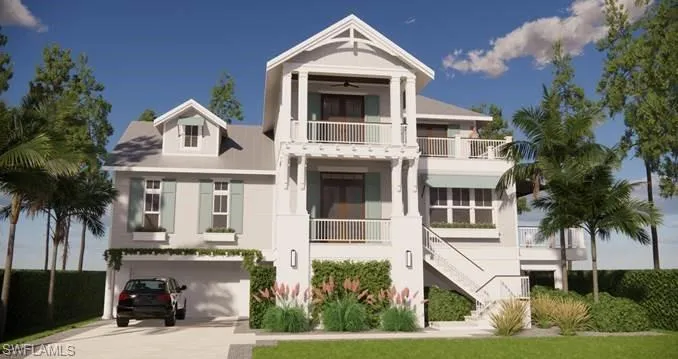 Rendering of House designed for the lot.  VIRTUAL  PHOTO. HOUSE NOT INCLUDED IN SALE PRICE