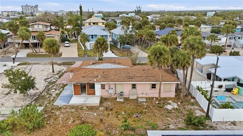 Aerial perspective of suburban area - Virtually Edited Image