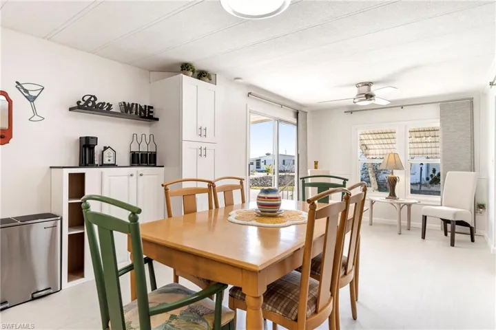 View of dining space