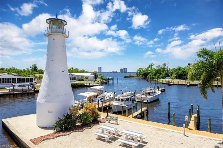 Dock with a water view