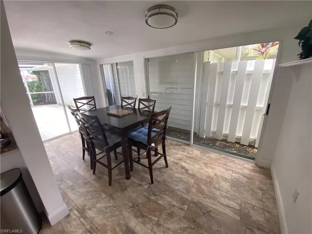 Dining room with healthy amount of natural light