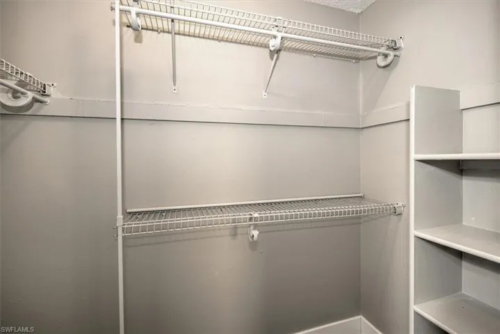 View of spacious closet