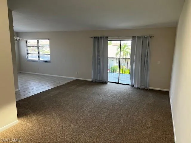 Living Room with room darkening curtains