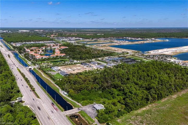 Drone view illustrating the scale and master planned design of Caymas.