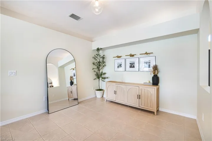 Flex space perfect for formal dining area or additional sitting area