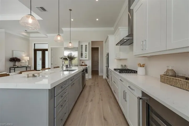 4566 Seagrove Landing Way is a pre-construction purchase agreement for the construction of a customized Bay plan in Coconut Landing. The photos in this listing are of a recently completed model of the same floor plan with finishes that are similar but not identical to the planned finishes for 4566 Seagrove Landing Way. One lot remains to build a Bay plan in the community.